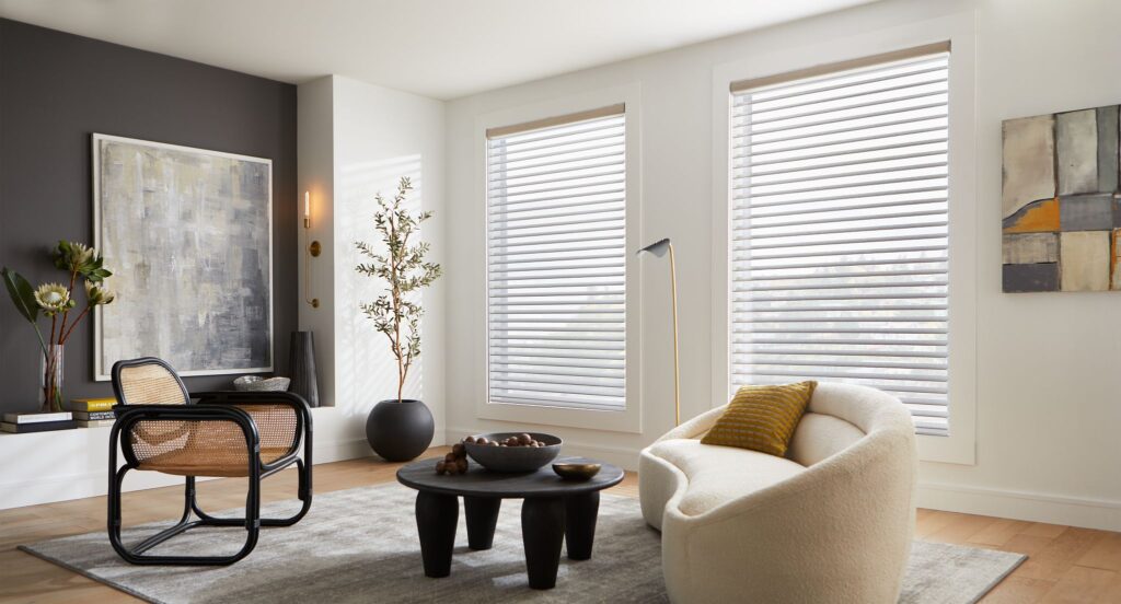 Automated Sheer Shadings Living Room